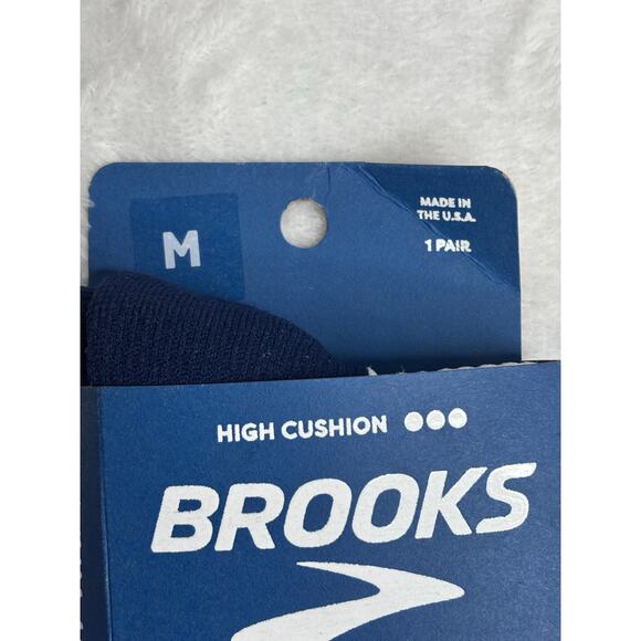 Brooks Texas 23 High Cushion Medium Ghost Crew Socks Men’s 6-8.5 Women’s 7-9.5 - Picture 5 of 7